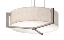 AFX Lighting, Inc. APP1524LAJUDWG-JT - Apex 17&#39;&#39; LED Pendant - Weathered Grey Finish - Jute Shade