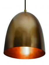 AFX Lighting, Inc. BKNP10QB - Brooklyn - Pendant - 9.5&#39;&#39; - Antique Brass Finish