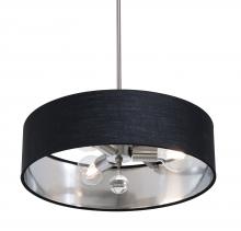 AFX Lighting, Inc. CLNP18MBSN-BKSL - Celine Pendant 18&#39;&#39; Medium Base SN - BKSL shade