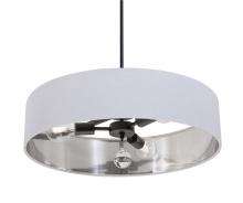 AFX Lighting, Inc. CLNP24MBBK-WHSL - Celine Pendant 24&#39;&#39; Medium Base BK - WHSL shade