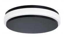 AFX Lighting, Inc. EISF14LAJUDBK - Eris 14&#39;&#39; LED Flush Mount,120-277V,26W,5 CCT,BK