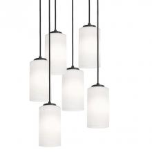 AFX Lighting, Inc. LEOP04MBBKRND6 - Leo 24&#39;&#39; 6 Light Round Pendant - BK