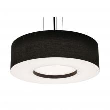 AFX Lighting, Inc. MCP2432MBBK-BK - Montclair 24&#39;&#39; Med Base Pendant,BK w/ BK