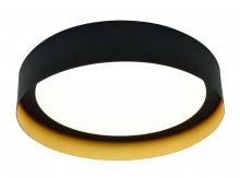 AFX Lighting, Inc. RVF162600L30D1BKGD - Reveal LED Flush Mount - 16&#39;&#39; - Black/Gold