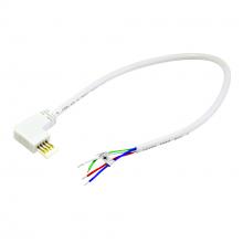 Nora NAL-811/12W - 12&#34; Side Power Line Cable Open Wire for Lightbar Silk, Right, White