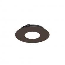 Nora NAPF-3RPHBZ/CL - 3&#34; Apollo Round Flanged Pinhole Trim with Clear Lens, Bronze Finish