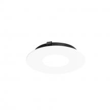 Nora NAPF-3RPHMPW - 3&#34; Apollo Round Flanged Pinhole Trim, Matte Powder White Finish