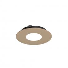 Nora NAPF-3RPHWD - 3&#34; Apollo Round Flanged Pinhole Trim, Wheat Diffused Finish
