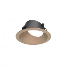 Nora NAPF-3RWWWD - 3&#34; Apollo Round Flanged Wall Wash Trim, Wheat Diffused Finish
