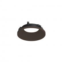 Nora NAPT-3RDNBZ/CL - 3&#34; Apollo Round Flangeless Downlight Trim with Clear Lens, Bronze Finish