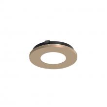 Nora NAPT-3RPHWD/CL - 3&#34; Apollo Round Flangeless Pinhole Trim with Clear Lens, Wheat Diffused Finish