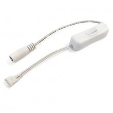 Nora NATL-511W - 11&#34; Power Cord with Switch & DC Connector for 24V Side-Lit Tape Light