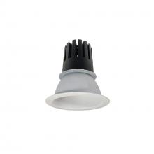 Nora NC3-41L330FMPW - 4&#34; Sapphire III Round Open Reflector, 2500lm, 3000K, Flood Optic, Matte Powder White