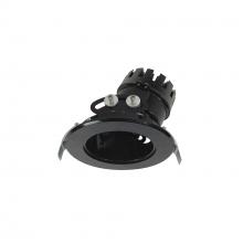 Nora NC3-49L130FBB - 4&#34; Sapphire III Round Adjustable Reflector, 900lm, 3000K, Flood Optic, Black Reflector/Black