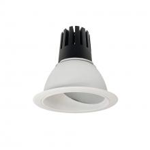 Nora NC3-66L335SMPW - 6&#34; Sapphire III Round Wall Wash Reflector, 2500lm, 3500K, Spot Optic, Matte Powder White