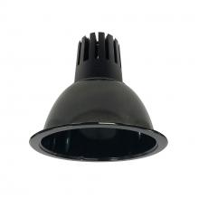 Nora NC3-81L440FBB - 8&#34; Sapphire III Round Open Reflector, 3500lm, 4000K, Flood Optic, Black Reflector/Black Flange
