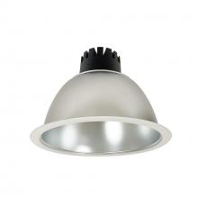 Nora NC3-81L230FDMPW - 8&#34; Sapphire III Round Open Reflector, 1500lm, 3000K, Flood Optic, Diffused Clear Reflector/Matte