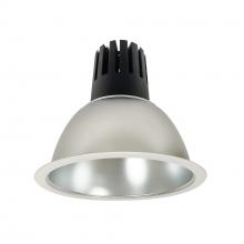 Nora NC3-81L540FDMPW - 8&#34; Sapphire III Round Open Reflector, 4500lm, 4000K, Flood Optic, Diffused Clear Reflector/Matte