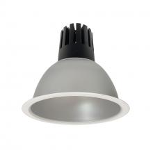 Nora NC3-81L340FHZMPW - 8&#34; Sapphire III Round Open Reflector, 2500lm, 4000K, Flood Optic, Haze Reflector/Matte Powder