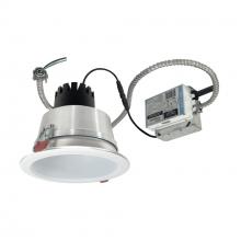 Nora NCR3-61L140FC12MPW - 6&#34; Sapphire III Retrofit, Matte Powder White Reflector/Matte Powder White Flange, 120-277V;