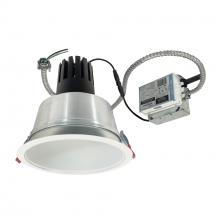 Nora NCR3-81L435FC01MPW - 8&#34; Sapphire III Retrofit, Matte Powder White Reflector/Matte Powder White Flange, 120V; 0-10V