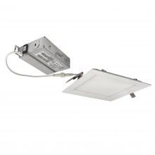 Nora NEFLINTW-S6233MPW - 6&#34; FLIN Square Wafer LED Downlight with Selectable CCT, 1150lm / 13.5W, Matte Powder White