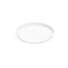Nora NELO-8RTWMPW - 8&#34; ELO LED Surface Mount Luminaire with Selectable CCT, 1400lm / 18W, Matte Powder White Finish