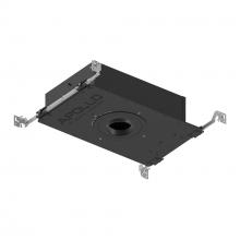 Nora NHAPIC-3R10L14055DC - 3&#34; Apollo Round IC Air-Tight New Construction Housing w/ 0.875&#34; to 1.25&#34; Ceiling Collar,