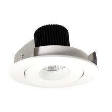 Nora NIO-4RG27XMPW/10 - 4&#34; Iolite LED Round Adjustable Gimbal, 1000lm / 14W, 2700K, Matte Powder White Finish