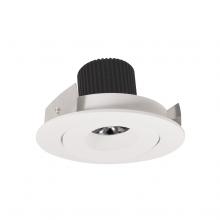 Nora NIO-4RG40QWW - 4&#34; Iolite LED Round Adjustable Gimbal, 10-Degree Optic, 850lm / 12W, 4000K, White Finish