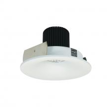 Nora NIO-4RNB35XMPW/10 - 4&#34; Iolite LED Round Bullnose, 1000lm / 14W, 3500K, Matte Powder White Finish