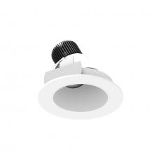 Nora NIO-4RSLA50XMPW - 4&#34; Iolite LED Round Adjustable Slot, 800lm / 14W, 5000K, Matte Powder White Reflector / Matte