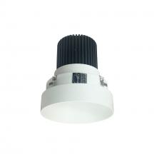 Nora NIO-4RTLNDC35QMPW - 4&#34; Iolite LED Round Trimless Downlight, 10-Degree Optic, 850lm / 12W, 3500K, Matte Powder White