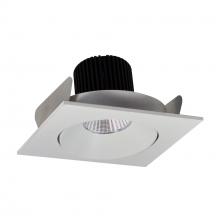 Nora NIO-4SC40XWW/10 - 4&#34; Iolite LED Square Adjustable Cone Reflector, 1000lm / 14W, 4000K, White Reflector / White