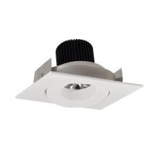 Nora NIO-4SG35QWW - 4&#34; Iolite LED Square Adjustable Gimbal, 10-Degree Optic, 800lm / 12W, 3500K, White Finish