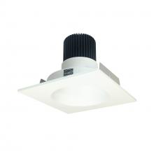 Nora NIO-4SNDC27QMPW - 4&#34; Iolite LED Square Reflector with Round Aperture, 10-Degree Optic, 850lm / 12W, 2700K, Matte