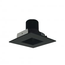 Nora NIO-4SNDSQCDXBB - 4&#34; Iolite LED Square Reflector with Square Aperture, 800lm / 14W, Comfort Dim, Black Reflector /