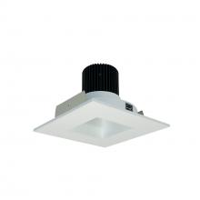 Nora NIO-4SNDSQ50XMPW/10 - 4&#34; Iolite LED Square Reflector with Square Aperture, 1000lm / 14W, 5000K, Matte Powder White