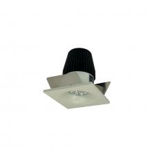 Nora NIO-1SNB27XWW - 1&#34; Iolite LED NTF Square Bullnose, 600lm, 2700K, White Reflector / White Flange