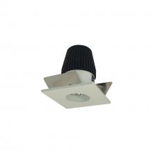 Nora NIO-1SNG30XWW - 1&#34; Iolite LED NTF Square Reflector with Round Aperture, 600lm, 3000K, White Reflector / White