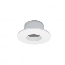 Nora NIOC-1RNGMPW - 1&#34; Iolite Can-less Round Downlight Trim, Matte Powder White finish