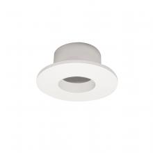 Nora NIOC-1RNGWW - 1&#34; Iolite Can-less Round Downlight Trim, White finish