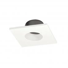 Nora NIOC-1SNGWW - 1&#34; Iolite Can-less Square Downlight Trim, White finish