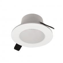 Nora NIOC-2RNDCWW - 2&#34; Iolite Can-less Round Downlight Trim, White finish