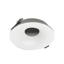 Nora NIOC-4RNBWW - 4&#34; Iolite Can-less Round Bullnose Trim, White finish