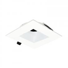 Nora NIOC-4SNDSQMPW - 4&#34; Iolite Can-less Square Downlight Trim, Matte Powder White finish