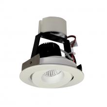 Nora NIR-4RG50XWW - 4&#34; Iolite LED Round Adjustable Gimbal Retrofit, 800lm / 14W, 5000K, White Finish