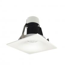 Nora NIR-4SNB27XMPW/10 - 4&#34; Iolite LED Square Bullnose Retrofit, 1000lm / 12W, 2700K, Matte Powder White Finish