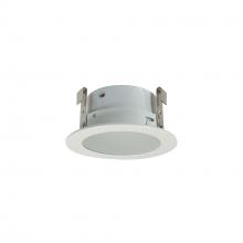 Nora NL-3326W - 3&#34; Frosted Flat Lens with Reflector, White