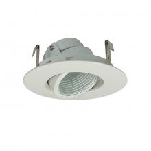Nora NL-463WW - 4&#34;,LV,WHT BAF,GIMBAL & TRIM